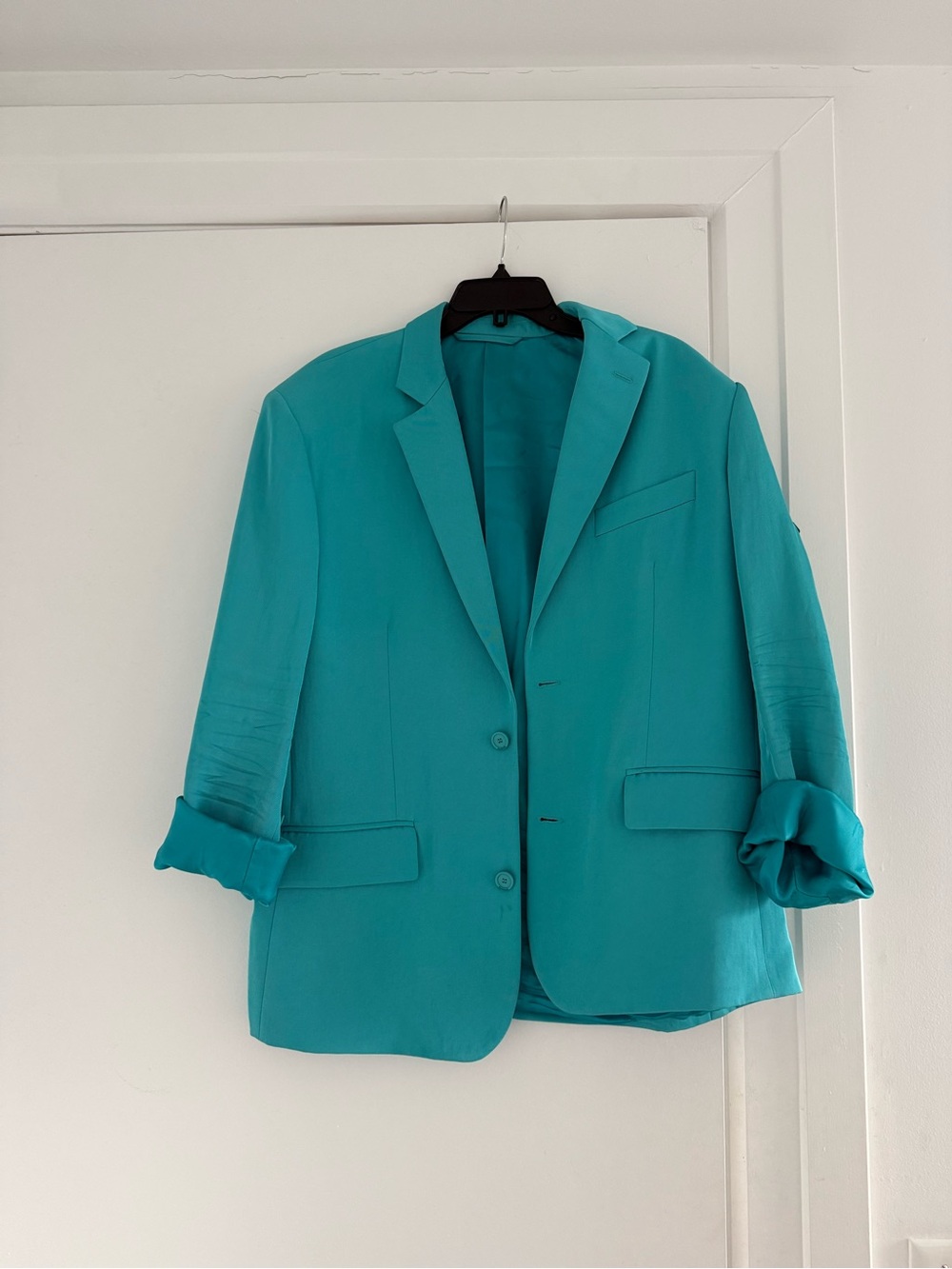 Balenciaga Turquoise Tailored Blazer